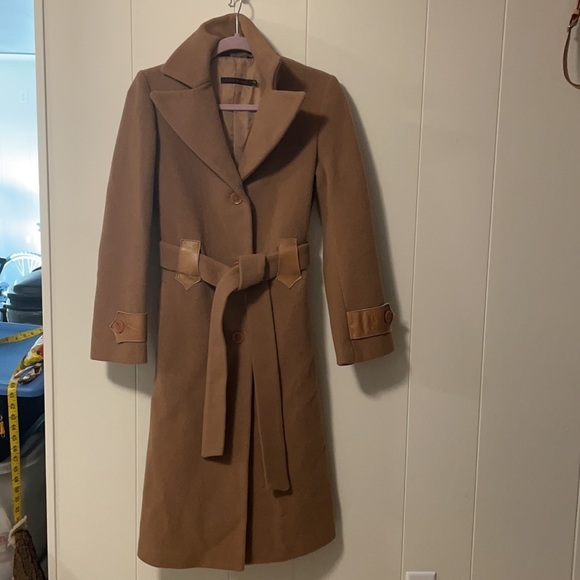 Mackage Brown Wool Coat - Picture 3 of 6
